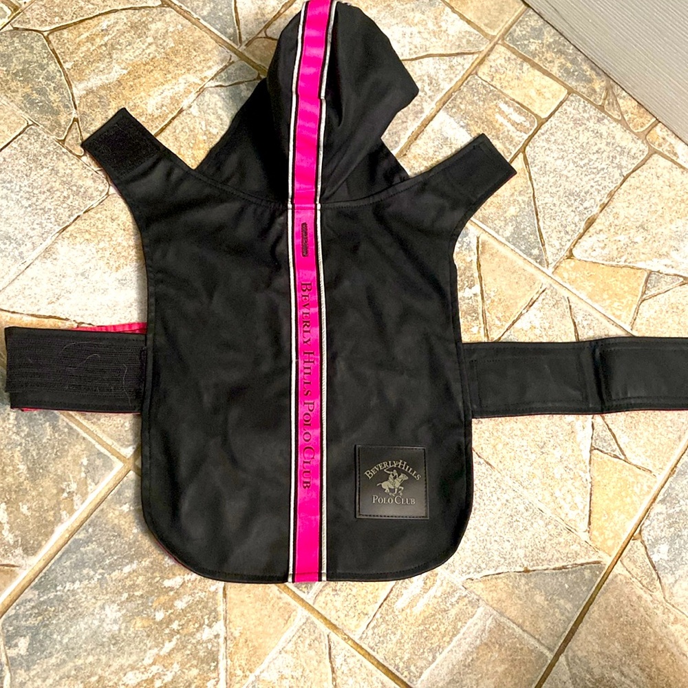 Beverly Hills Polo Club Pet Raincoat size small
